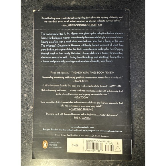 The Mistress's Daughter : A Memoir by A. M. Homes (2008, UK-B Format Paperback) - Picture 2 of 8